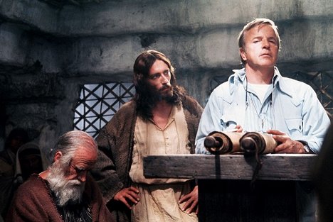 Cyril Cusack, Robert Powell, Franco Zeffirelli - Jesus von Nazareth - Dreharbeiten