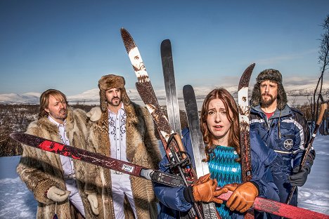 Michael Lindgren, Mattias Fransson, Sanna Sundqvist, Jakob Setterberg - Andra Åket - Season 2 - Werbefoto