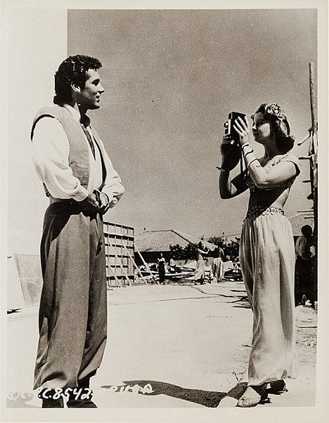 Kerwin Mathews, June Thorburn - Les Voyages de Gulliver - Tournage