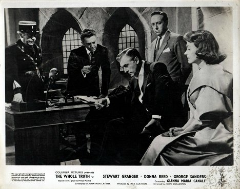 Stewart Granger, Donna Reed - The Whole Truth - Lobby Cards
