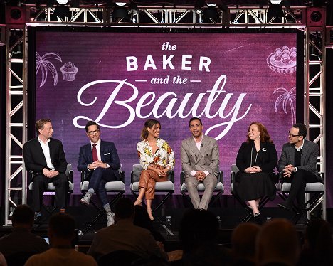 The cast and producers of ABC’s “The Baker and the Beauty” address the press on Wednesday, January 8, as part of the ABC Winter TCA 2020, at The Langham Huntington Hotel in Pasadena, CA - Dean Georgaris, Dan Bucatinsky, Nathalie Kelley, Victor Rasuk - The Baker and the Beauty - Z akcií