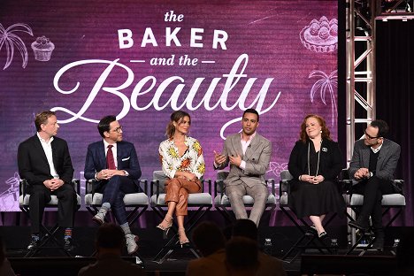 The cast and producers of ABC’s “The Baker and the Beauty” address the press on Wednesday, January 8, as part of the ABC Winter TCA 2020, at The Langham Huntington Hotel in Pasadena, CA - Dean Georgaris, Dan Bucatinsky, Nathalie Kelley, Victor Rasuk - The Baker and the Beauty - Eventos