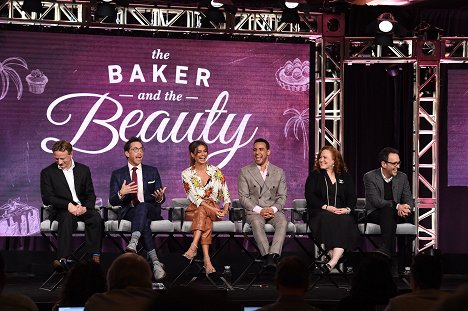 The cast and producers of ABC’s “The Baker and the Beauty” address the press on Wednesday, January 8, as part of the ABC Winter TCA 2020, at The Langham Huntington Hotel in Pasadena, CA - Dean Georgaris, Dan Bucatinsky, Nathalie Kelley, Victor Rasuk - The Baker and the Beauty - Eventos