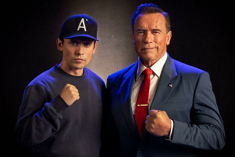 David Sandberg, Arnold Schwarzenegger - Kung Fury 2 - Promóció fotók