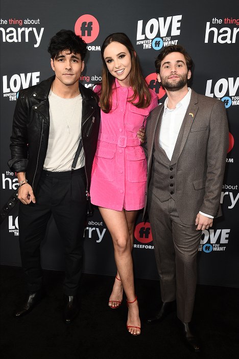 Premiere of the Freeform original film “The Thing About Harry,” on Wednesday, February 12, in Los Angeles, California - Niko Terho, Britt Baron, Jake Borelli - The Thing About Harry - Z akcí