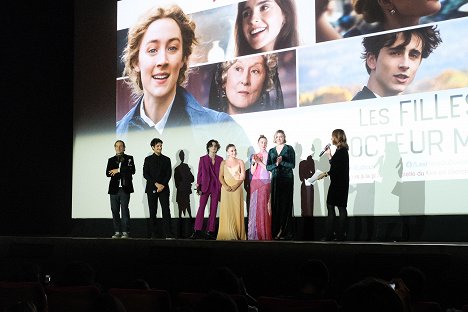 Paris premiere of LITTLE WOMEN - Alexandre Desplat, Louis Garrel, Timothée Chalamet, Florence Pugh, Saoirse Ronan, Greta Gerwig - Pikku naisia - Tapahtumista