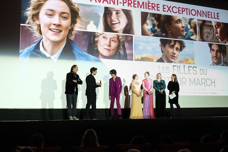 Paris premiere of LITTLE WOMEN - Alexandre Desplat, Louis Garrel, Timothée Chalamet, Florence Pugh, Saoirse Ronan, Greta Gerwig