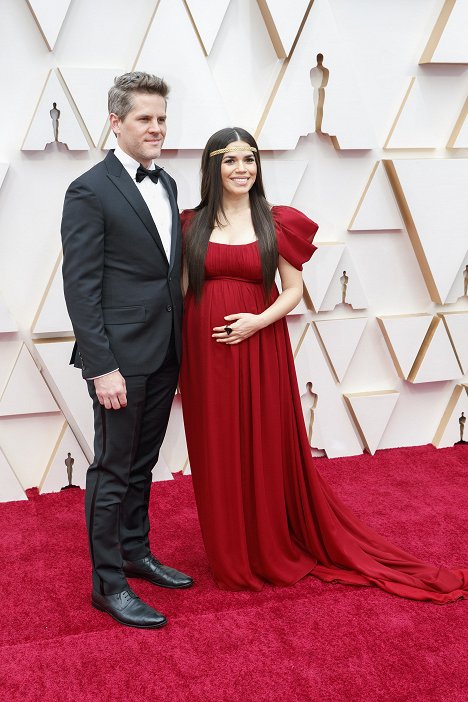 Red Carpet - Ryan Piers Williams, America Ferrera - The 92nd Annual Academy Awards - Events