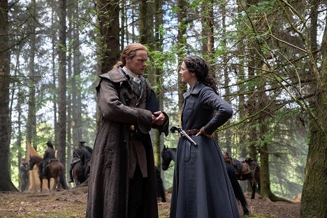 Sam Heughan, Caitríona Balfe - Outlander - Die Highland-Saga - Der freie Wille - Filmfotos