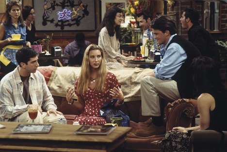 Jennifer Aniston, David Schwimmer, Lisa Kudrow, Matthew Perry - Friends - The One with the Thumb - Photos