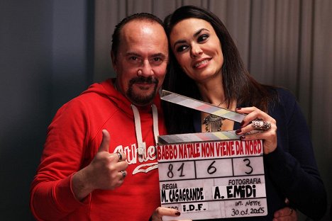 Maurizio Casagrande, Maria Grazia Cucinotta - Babbo Natale non viene da Nord - Making of