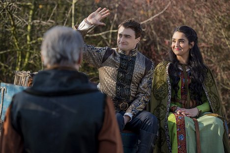 Daniel Radcliffe, Geraldine Viswanathan - Miracle Workers - Moving Out, Part 2 - Photos