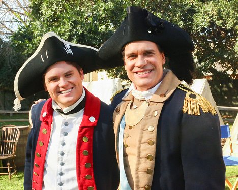 Matt Shively, Diedrich Bader - American Housewife - All Is Fair in Love and War Reenactment - Making of