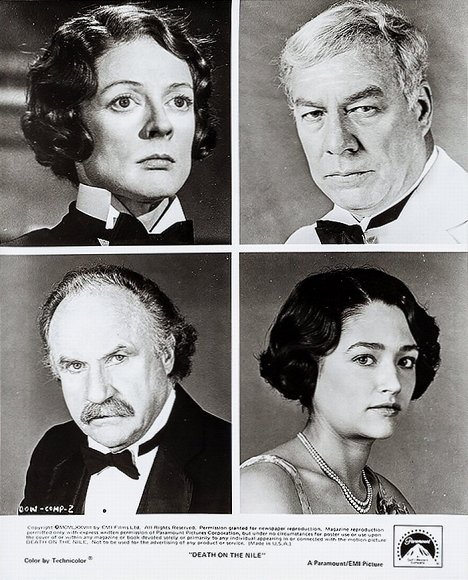 Maggie Smith, George Kennedy, Jack Warden, Olivia Hussey - Death on the Nile - Lobbykaarten
