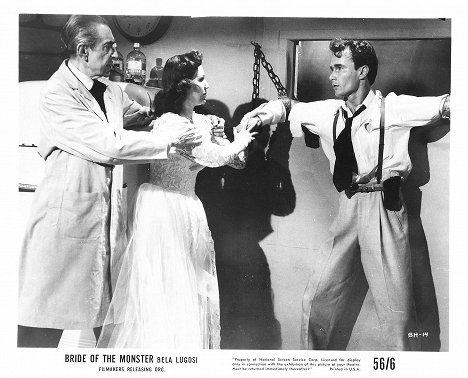 Bela Lugosi, Loretta King, Tony McCoy - Bride of the Monster - Lobbykaarten