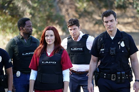 Harold Perrineau, Annie Wersching, Michael Trucco, Nathan Fillion - The Rookie - Stelesnené zlo - Z filmu