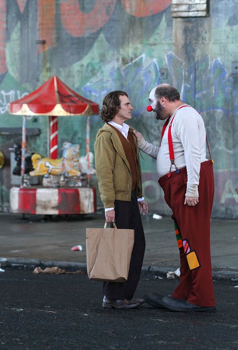 Joaquin Phoenix, Glenn Fleshler - Joker - Z natáčení