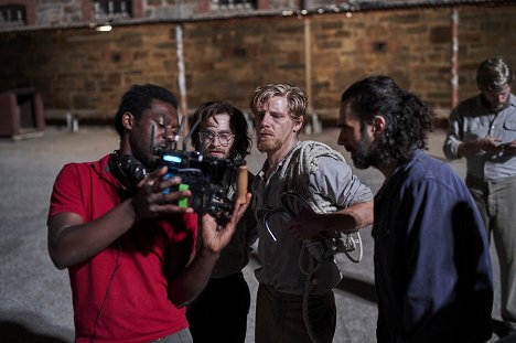 Francis Annan, Daniel Radcliffe, Daniel Webber - Escape from Pretoria - Tournage