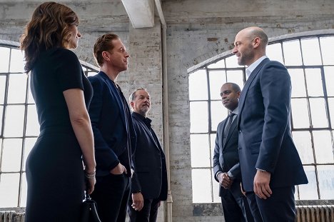 Maggie Siff, Damian Lewis, David Costabile, Corey Stoll - Billions - The New Decas - Photos