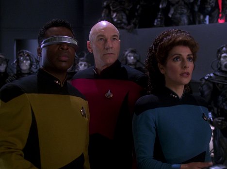 LeVar Burton, Patrick Stewart, Marina Sirtis - Star Trek - Das nächste Jahrhundert - Angriff der Borg (1/2) - Filmfotos