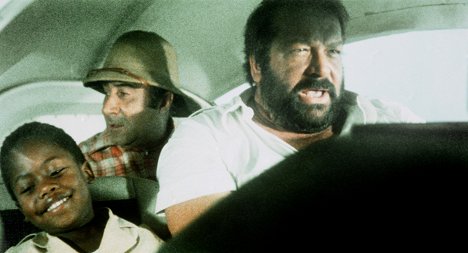 Baldwyn Dakile, Enzo Cannavale, Bud Spencer - Plattfuß in Afrika - Filmfotos