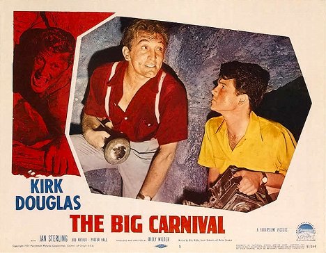 Kirk Douglas, Robert Arthur - El gran carnaval - Fotocromos