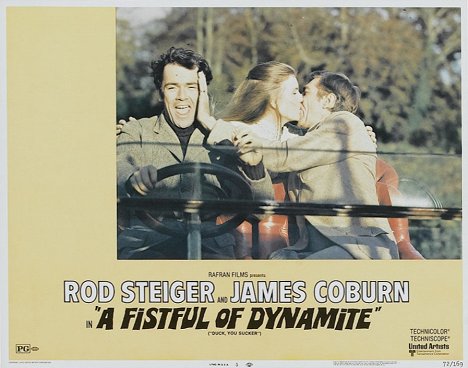 David Warbeck, Vivienne Chandler, James Coburn - A Fistful of Dynamite - Lobby Cards