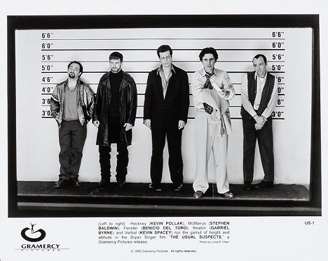 Kevin Pollak, Stephen Baldwin, Benicio Del Toro, Gabriel Byrne, Kevin Spacey - The Usual Suspects - Lobby Cards