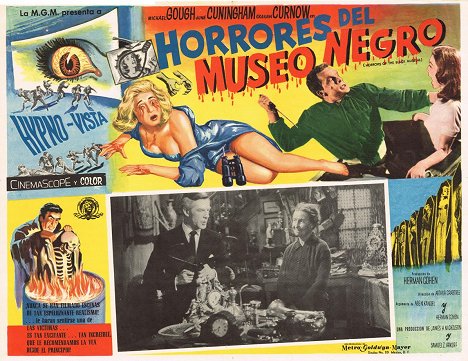 Michael Gough, Beatrice Varley - Horrors of the Black Museum - Lobby karty