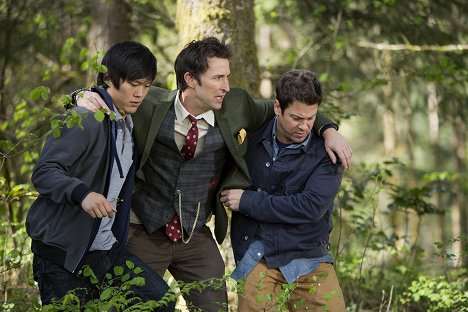 John Harlan Kim, Noah Wyle, Christian Kane - The Librarians - And the Sword in the Stone - Photos