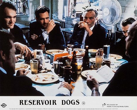 Quentin Tarantino, Michael Madsen, Edward Bunker, Steve Buscemi - Reservoir Dogs - Cartes de lobby