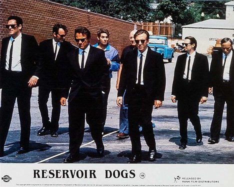 Michael Madsen, Quentin Tarantino, Harvey Keitel, Chris Penn, Lawrence Tierney, Tim Roth, Steve Buscemi, Edward Bunker - Reservoir Dogs - Wilde Hunde - Lobbykarten