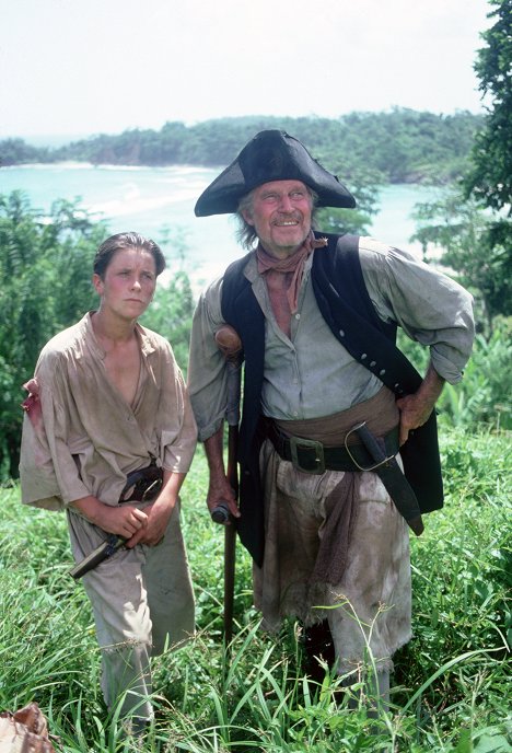 Christian Bale, Charlton Heston - Wyspa skarbów - Z filmu