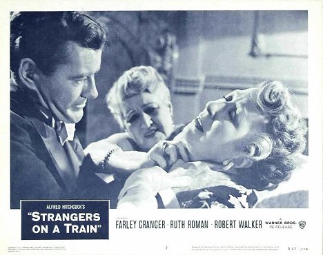 Robert Walker, Norma Varden - Strangers on a Train - Lobbykaarten