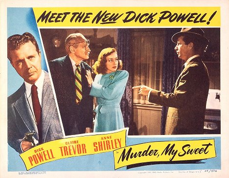 Miles Mander, Anne Shirley, Dick Powell - Mord, min älskling - Mainoskuvat