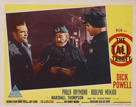 Dick Powell, Adolphe Menjou - The Tall Target - Lobby Cards