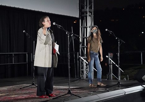 Searchlight's Nomadland Telluride from Los Angeles Drive In Premiere on Friday, Sept 11, 2020 at the Rose Bowl - Frances McDormand, Chloé Zhao - Nomadland - Events