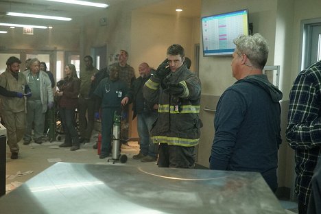 Jesse Spencer - Chicago Fire - Carnage aux urgences - Tournage