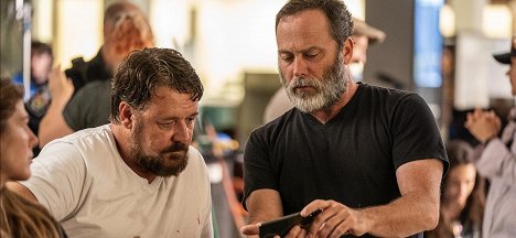 Russell Crowe, Derrick Borte - Unhinged - Van de set