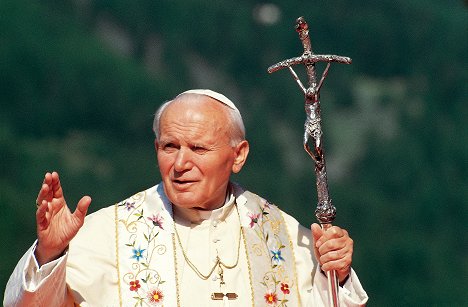Papst Johannes Paul II. - A Droite sur la Photo - Filmfotos