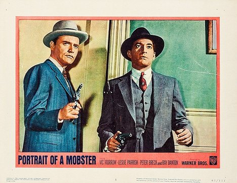 Vic Morrow, Norman Alden - Portrait of a Mobster - Cartes de lobby