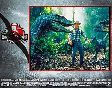 Sam Neill - Jurassic Park III - Cartes de lobby