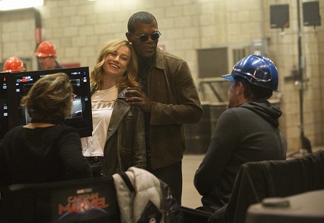 Brie Larson, Samuel L. Jackson - Capitana Marvel - Del rodaje