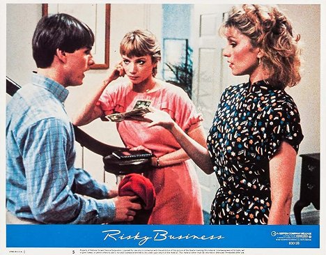 Tom Cruise, Rebecca De Mornay, Shera Danese - Risky Business - Cartes de lobby