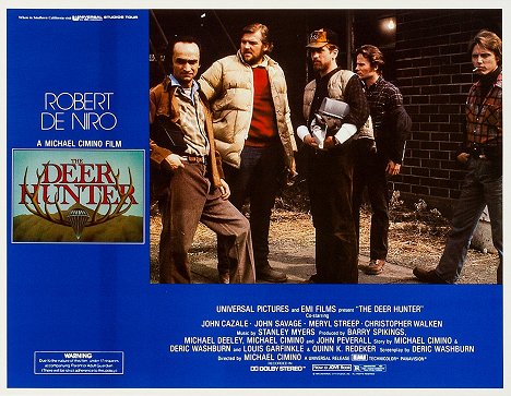 John Cazale, Chuck Aspegren, Robert De Niro, John Savage, Christopher Walken - O Caçador - Cartões lobby