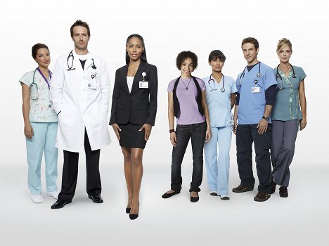 Vanessa Lengies, Michael Vartan, Jada Pinkett Smith, Hannah Hodson, Suleka Mathew, David Julian Hirsh, Christina Moore - Hawthorne - Season 2 - Promoción