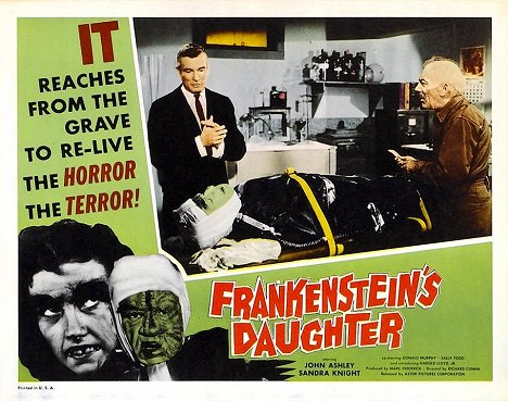 Harry Wilson, Donald Murphy, Wolfe Barzell - La Fille de Frankenstein - Cartes de lobby