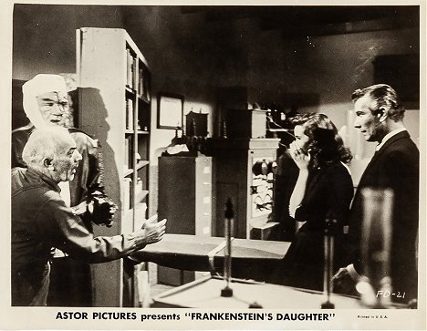 Wolfe Barzell, Harry Wilson, Sandra Knight, Donald Murphy - La hija de Frankenstein - Fotocromos