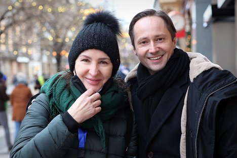 Irena Pavlásková, Jaroslav Plesl - Vánoční příběh - Z natáčení