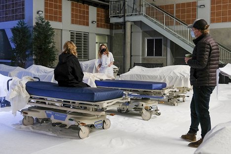 Ellen Pompeo, Kevin McKidd - Grey's Anatomy - En état de choc - Tournage
